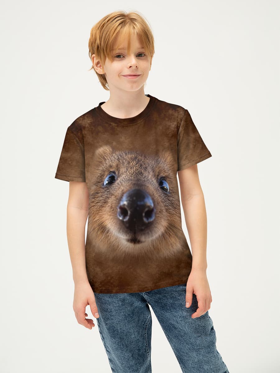 Basic Baumwoll-T-Shirt Jungen