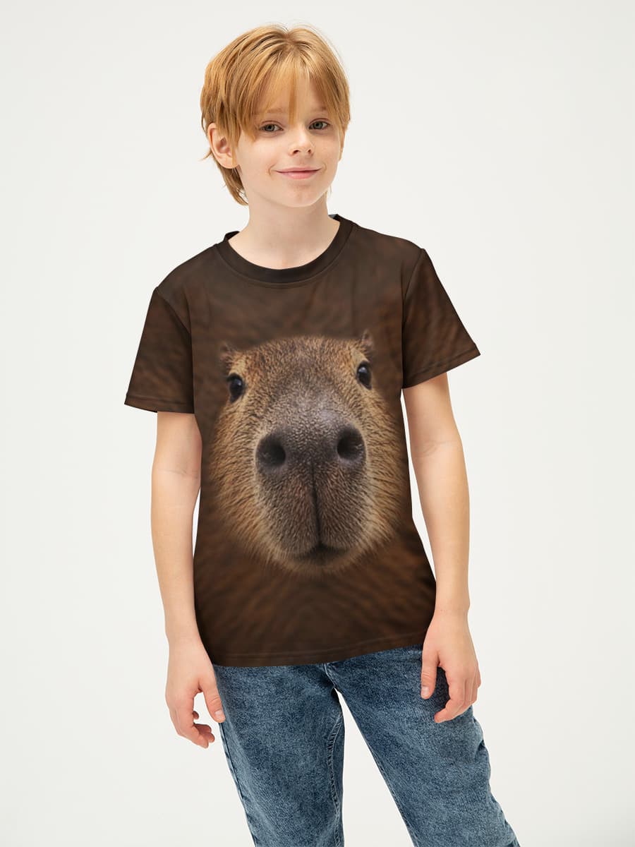 Basic Baumwoll-T-Shirt Jungen