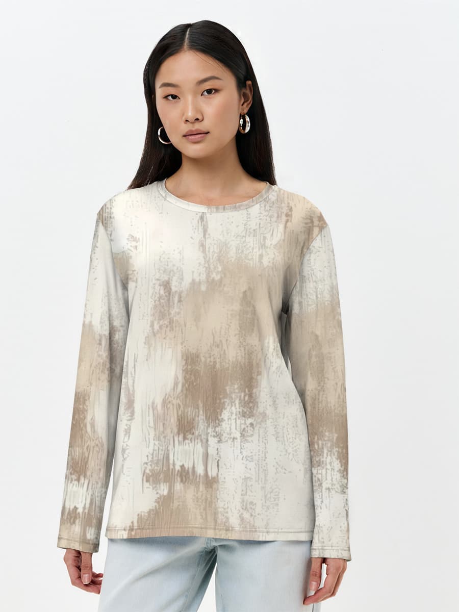 Women's long sleeve shirt. Cotton