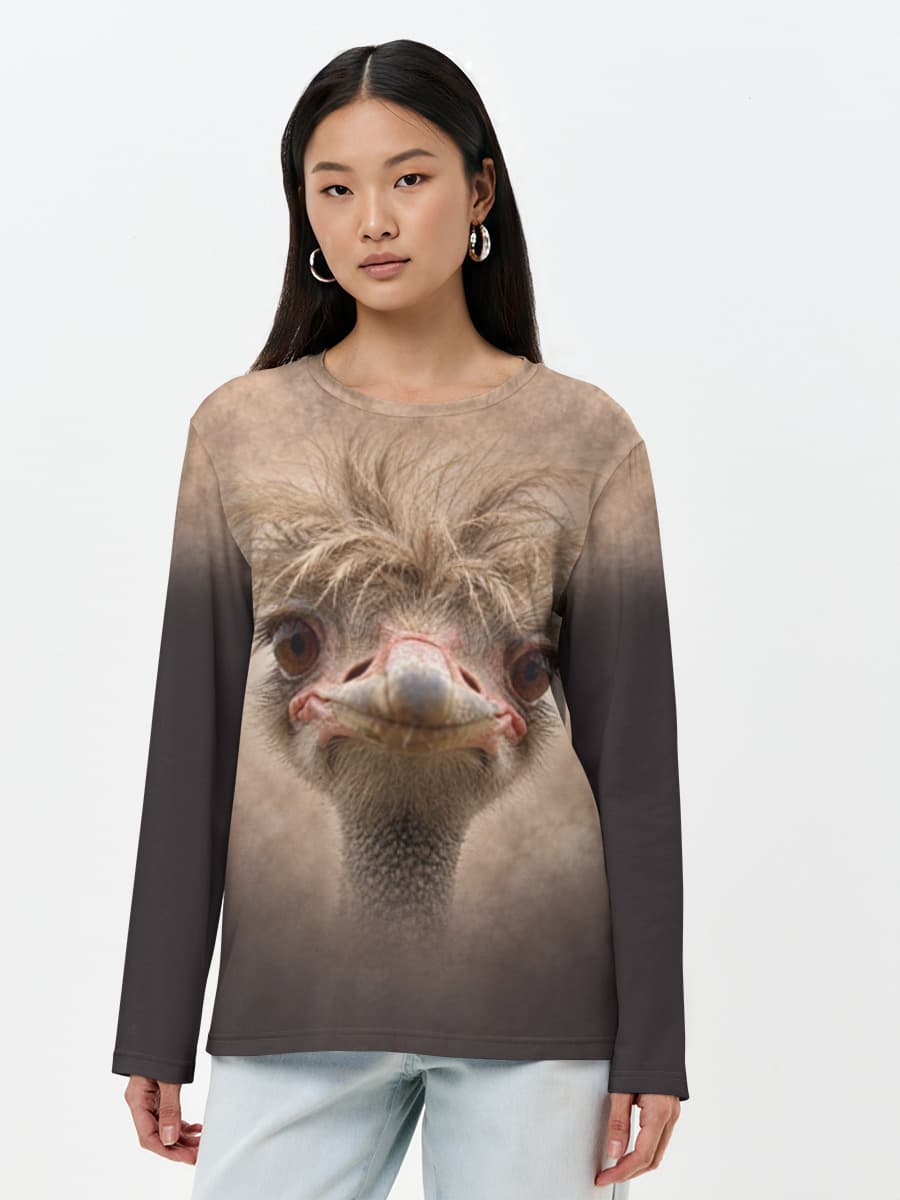 T-shirt Coton Manches Longues Femme