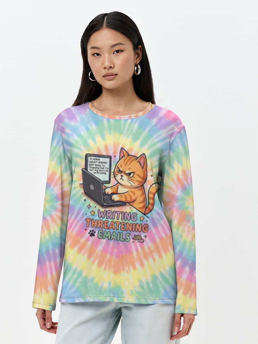 Women's long sleeve shirt. Cotton
