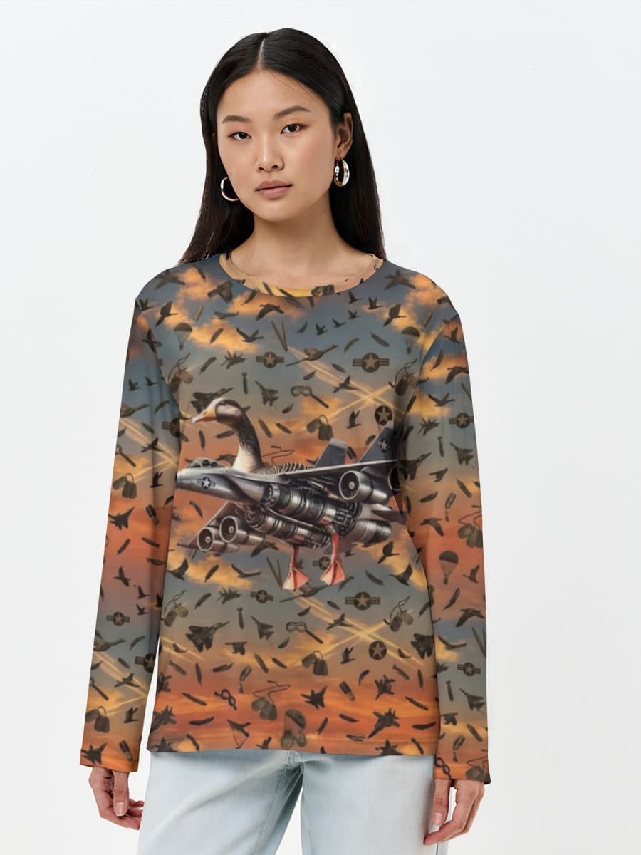 Women's long sleeve shirt. Cotton