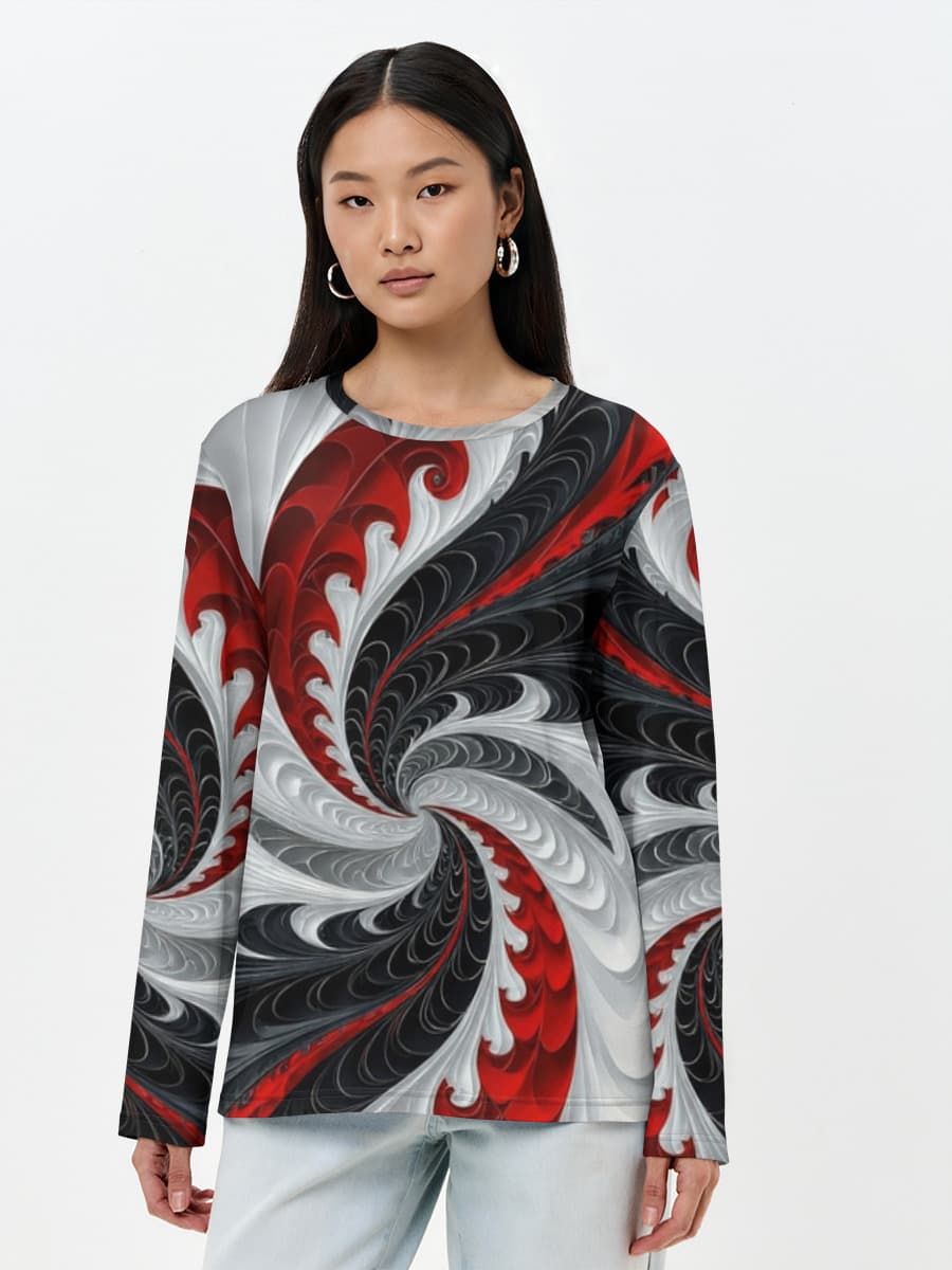 Women's long sleeve shirt. Cotton