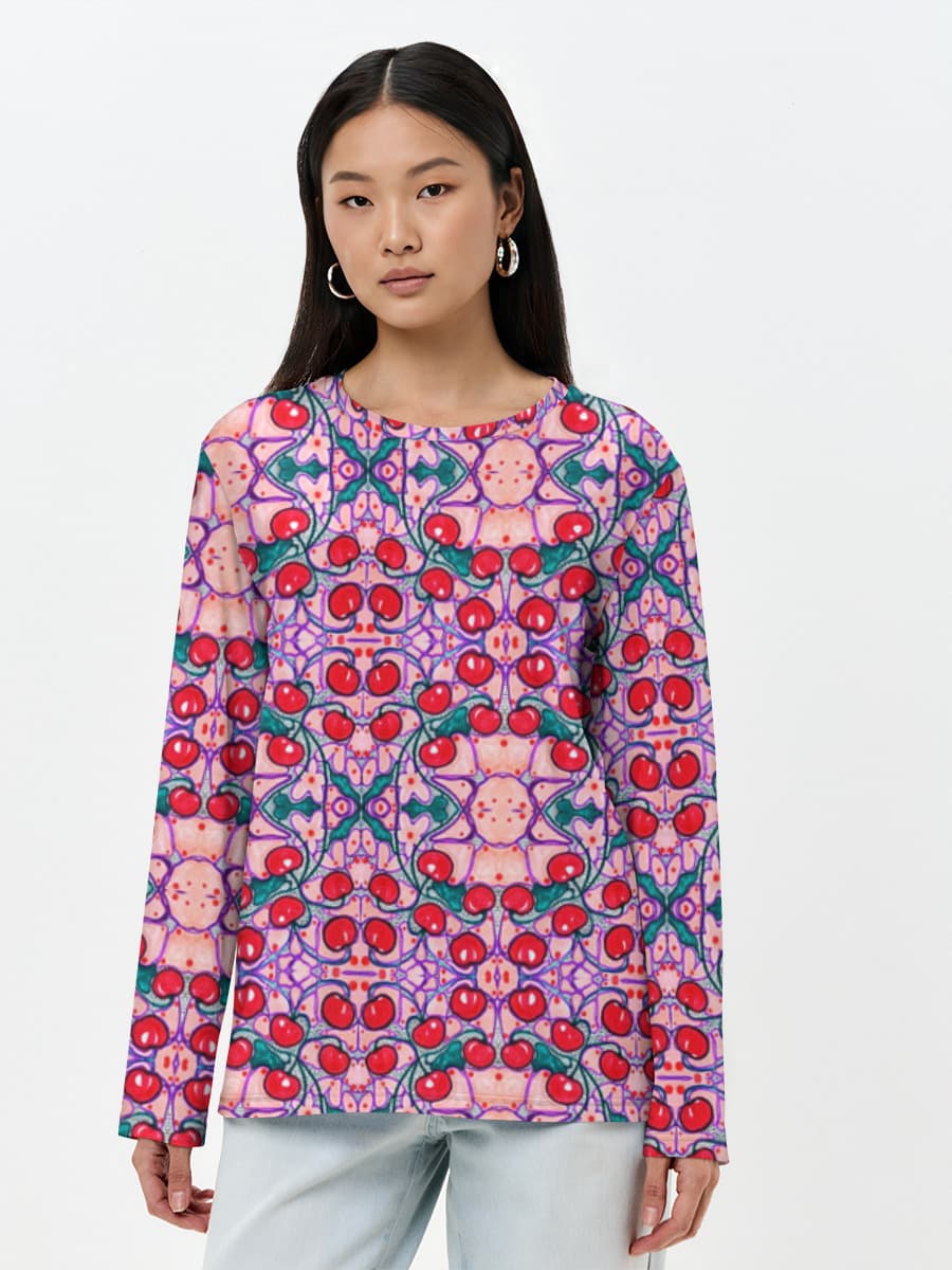 Women's long sleeve shirt. Cotton