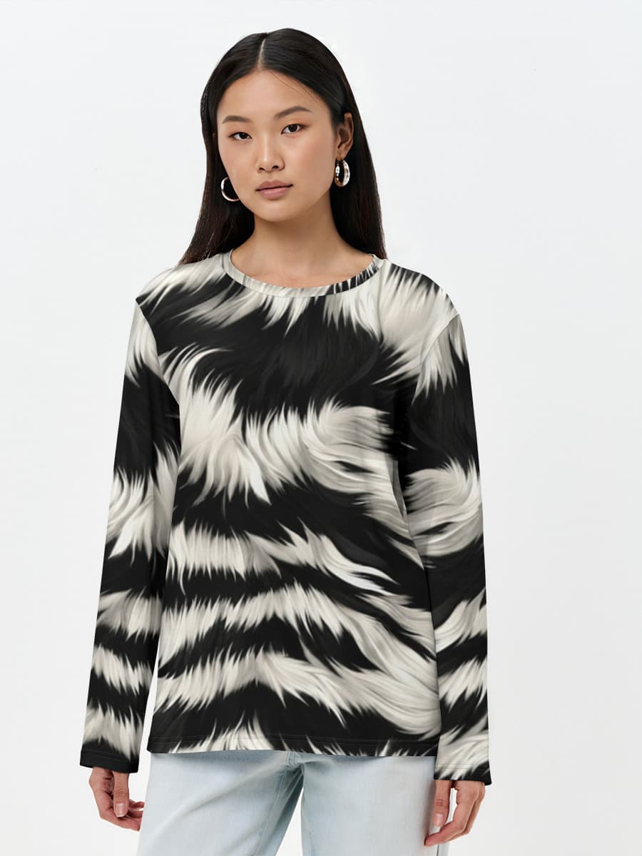 Women's long sleeve shirt. Cotton
