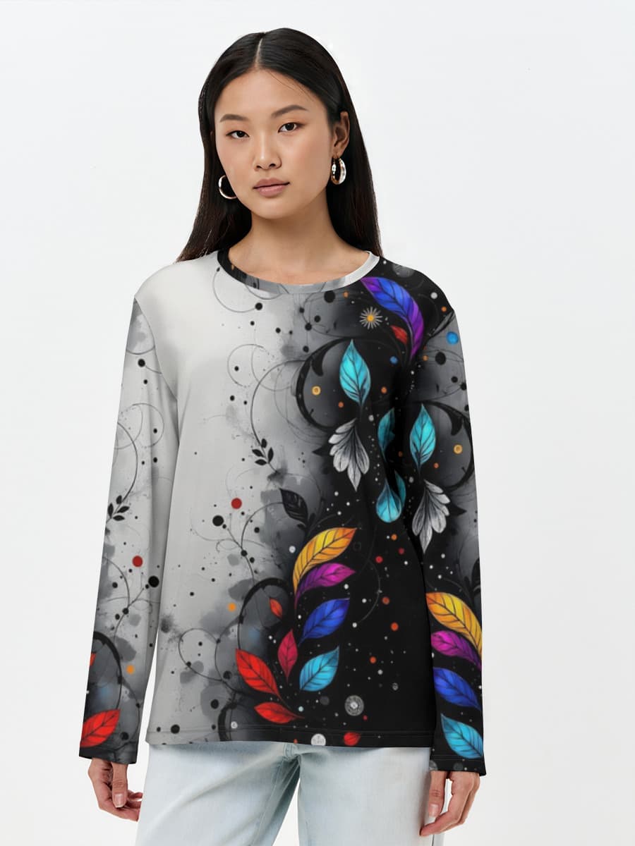 Women's long sleeve shirt. Cotton