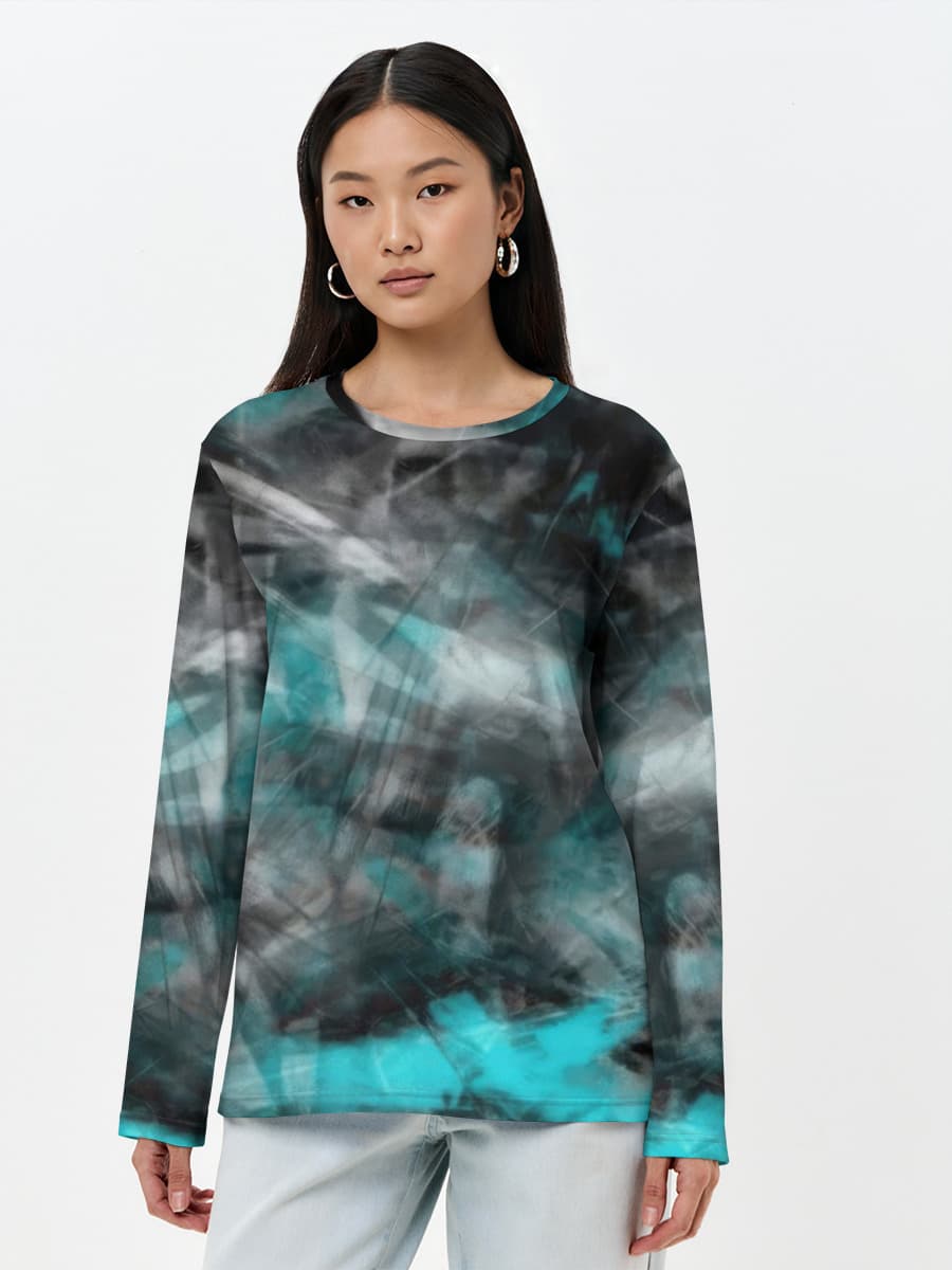 Women's long sleeve shirt. Cotton