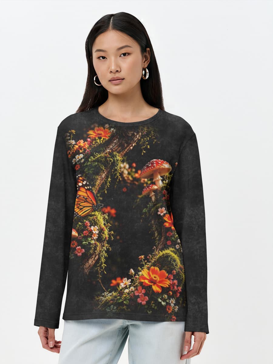 Women's long sleeve shirt. Cotton