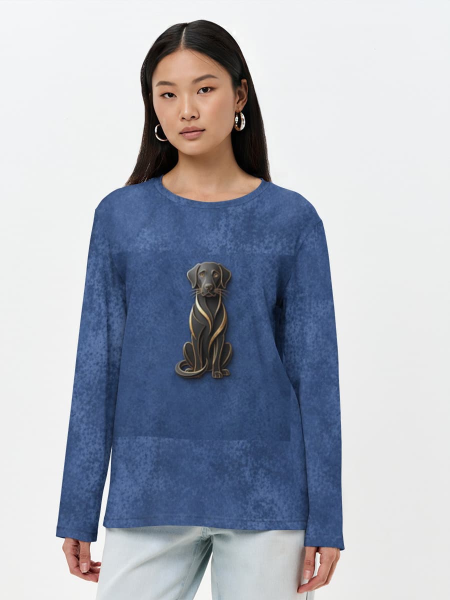 Women's long sleeve shirt. Cotton