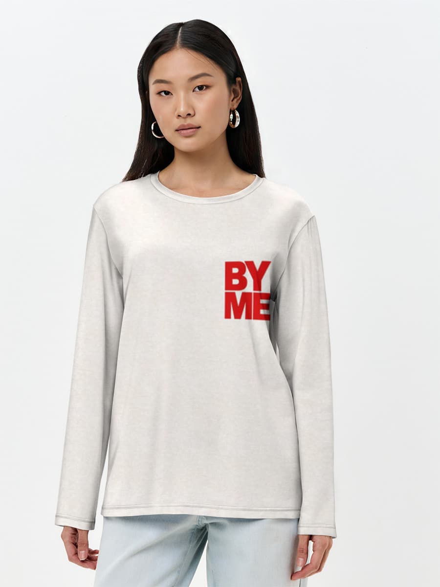 Damen Baumwoll Langarmshirt