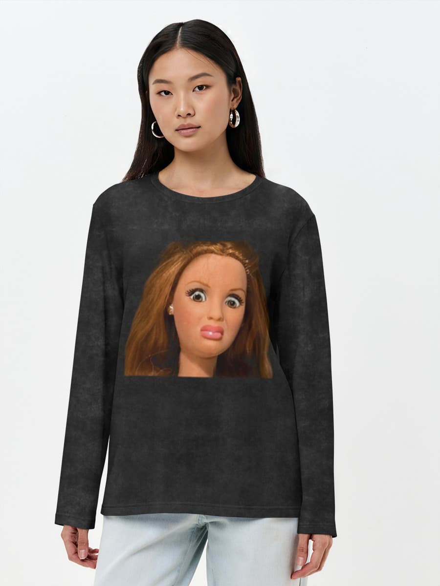 Women's long sleeve shirt. Cotton