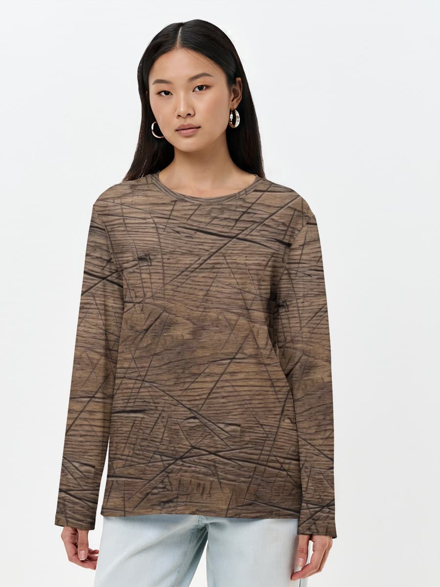 Women's long sleeve shirt. Cotton