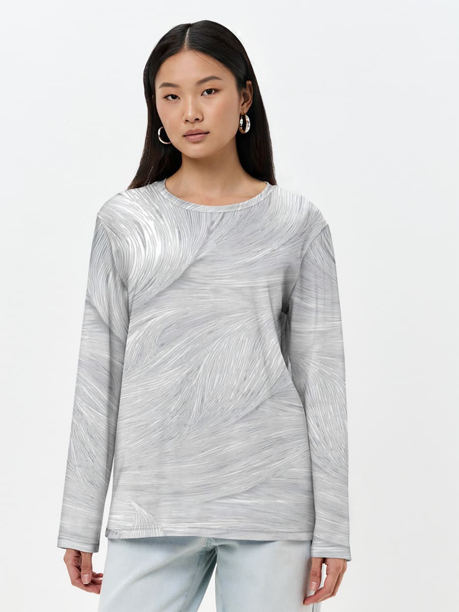 Women's long sleeve shirt. Cotton