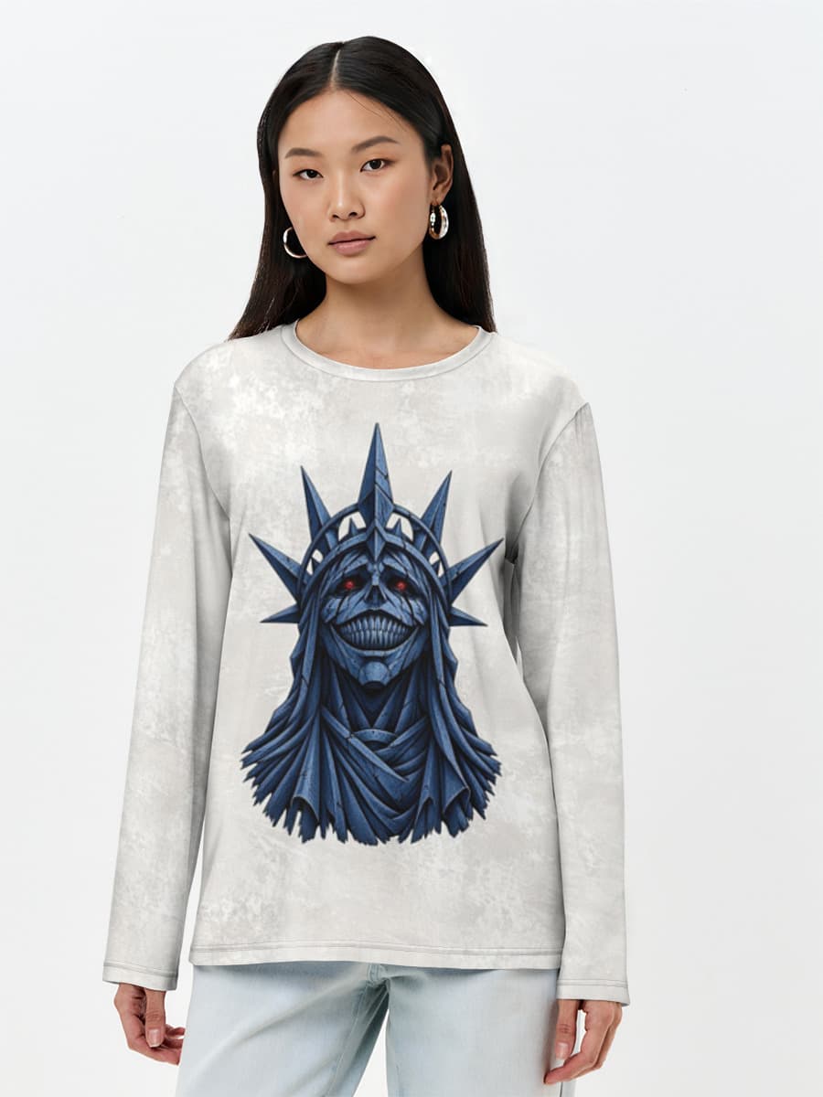 Women's long sleeve shirt. Cotton