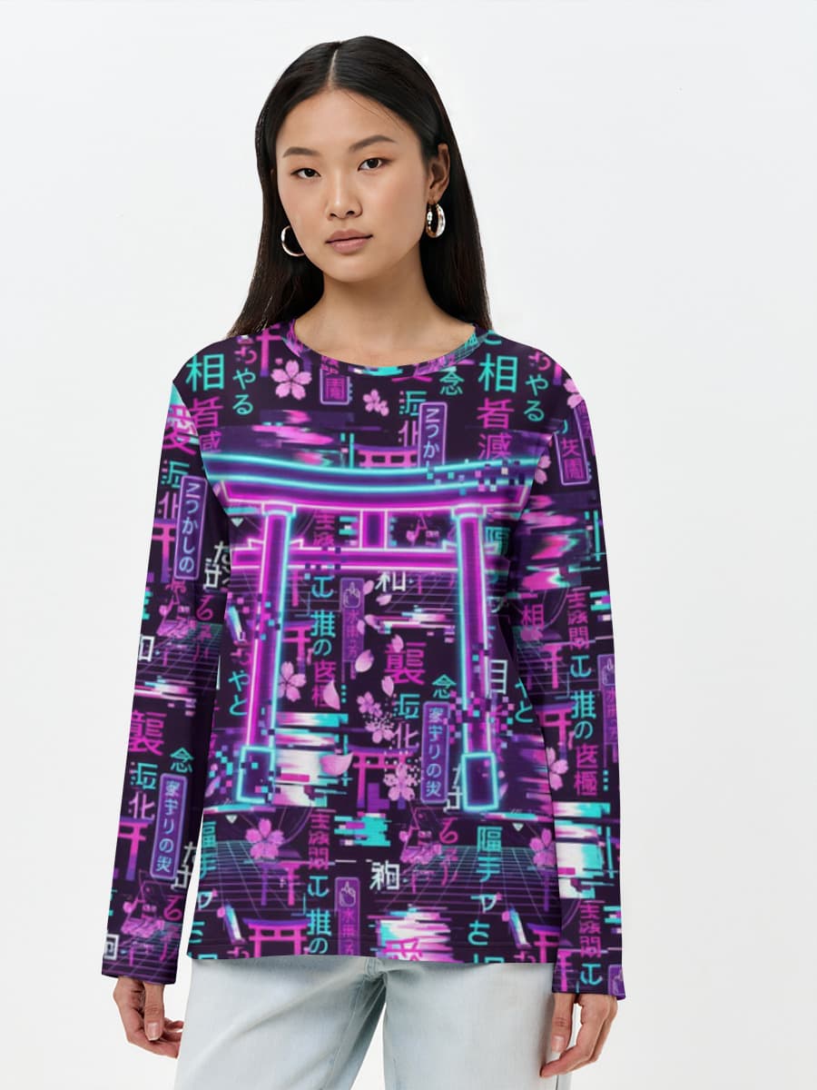 Women's long sleeve shirt. Cotton