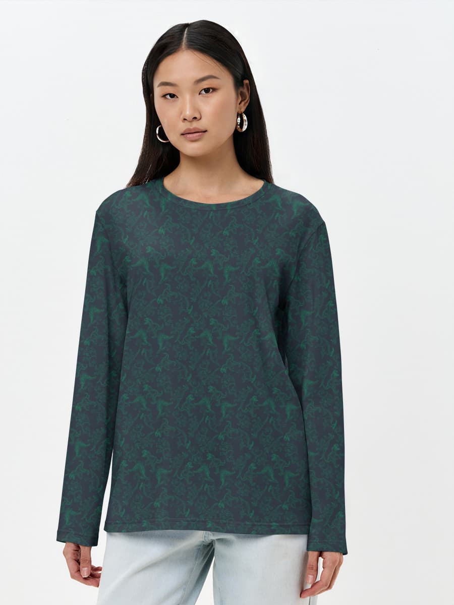 Camisa de manga larga para mujer. Algodón.