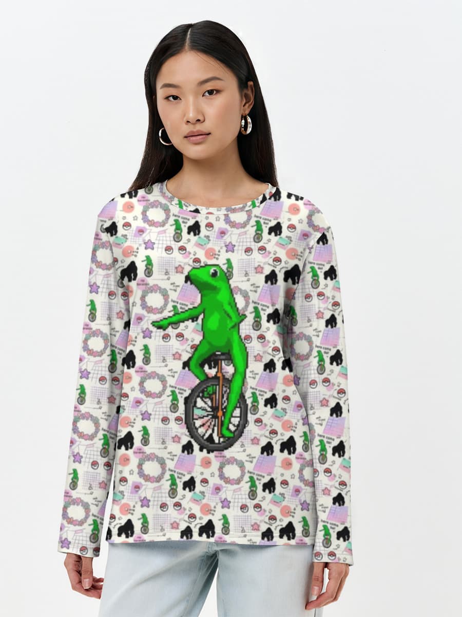 Women's long sleeve shirt. Cotton