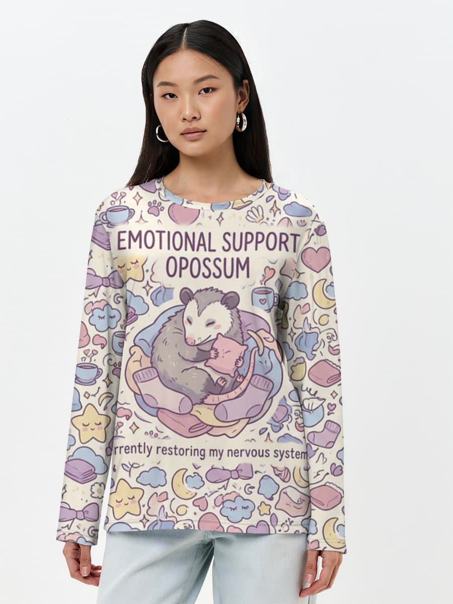 Women's long sleeve shirt. Cotton