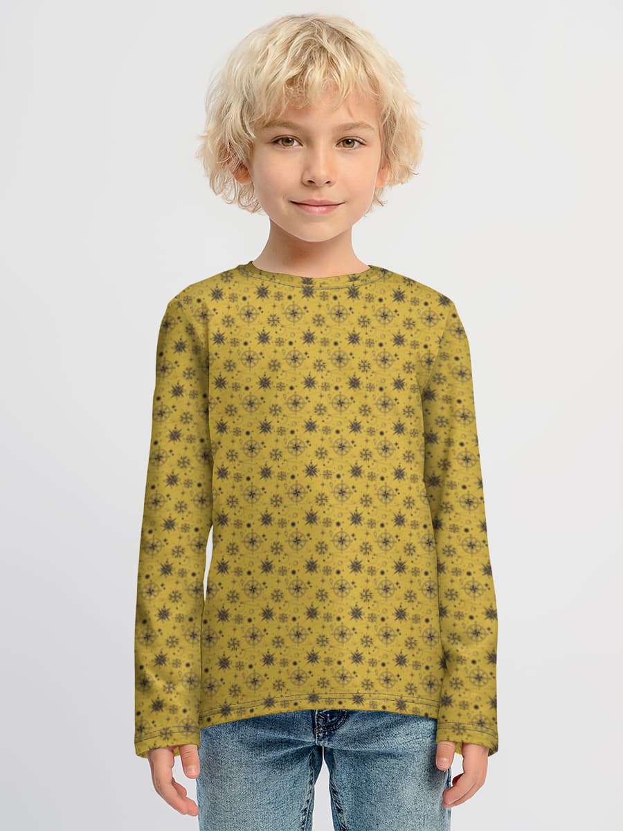 Boys' cotton long sleeve shirt