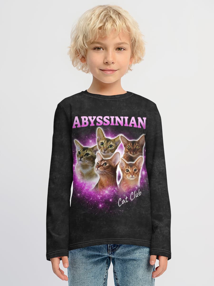 Children's cotton long sleeve shirt