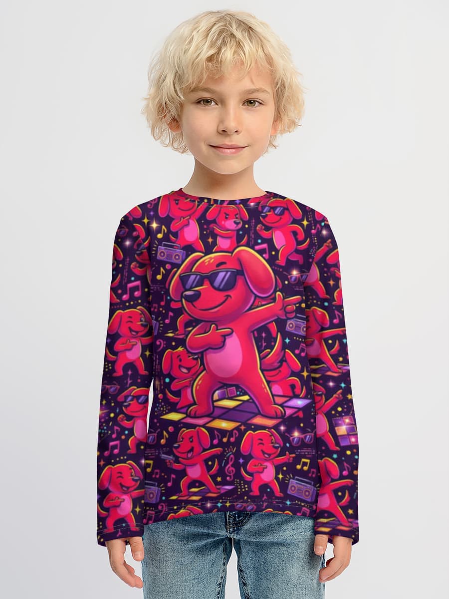 Camiseta Manga Larga de Algodón Niño