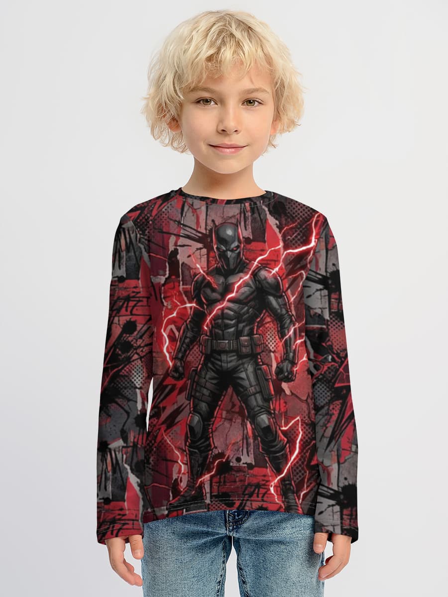 Children's cotton long sleeve shirt