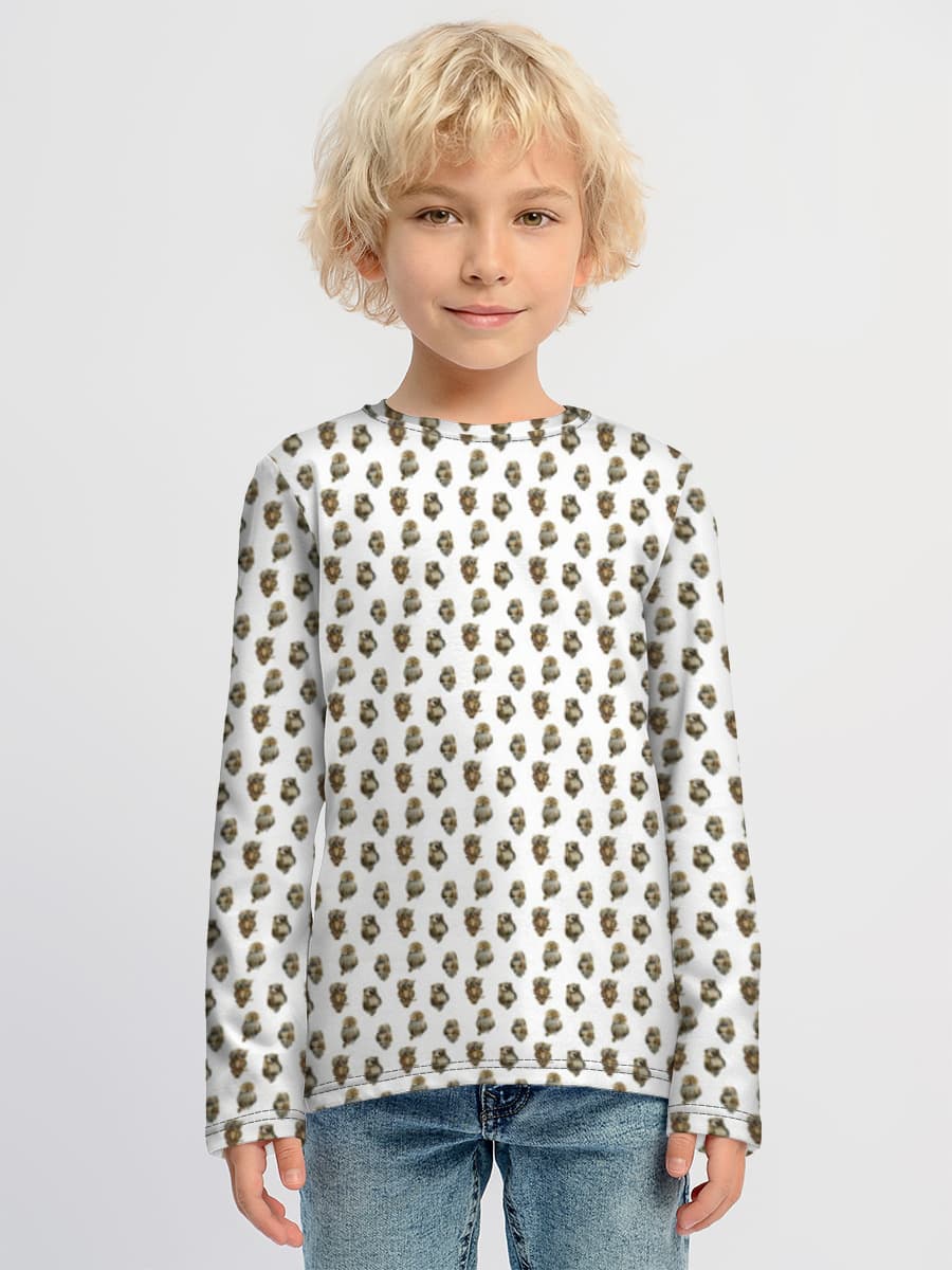 Boys' cotton long sleeve shirt
