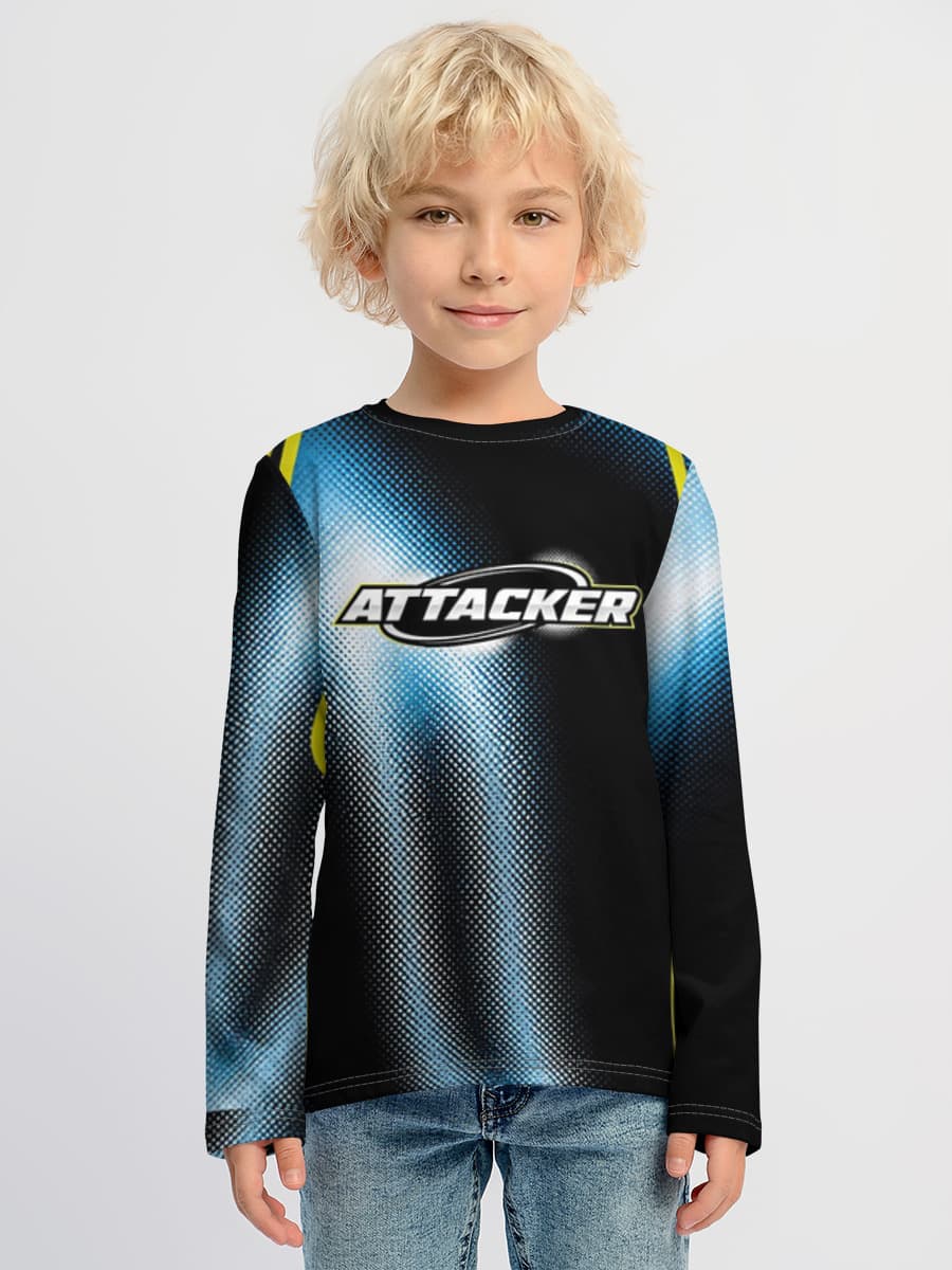 Football World Cup All-Over Print — Children's cotton long sleeve shirt with all-over print, Sports theme