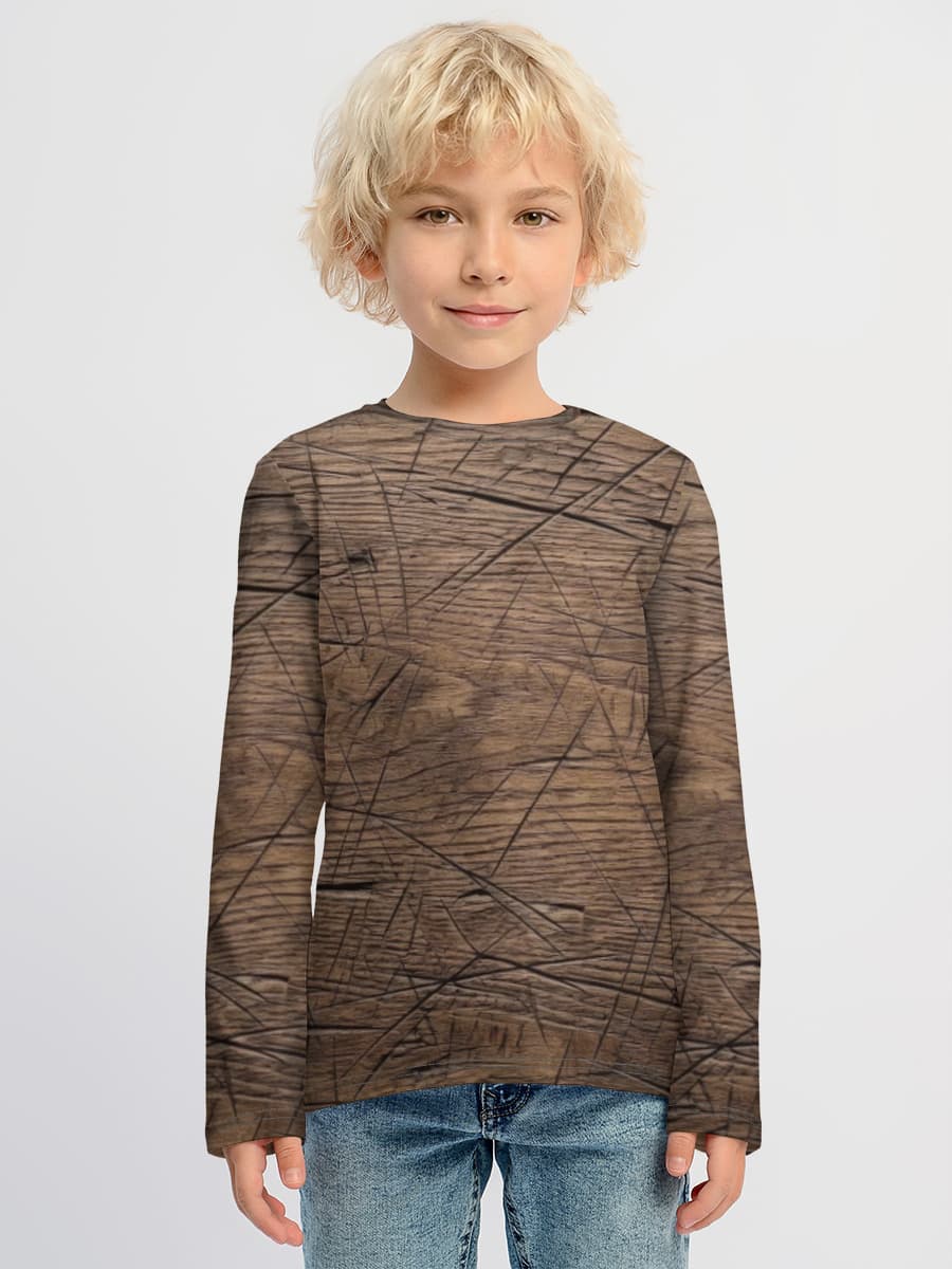 Children's cotton long sleeve shirt