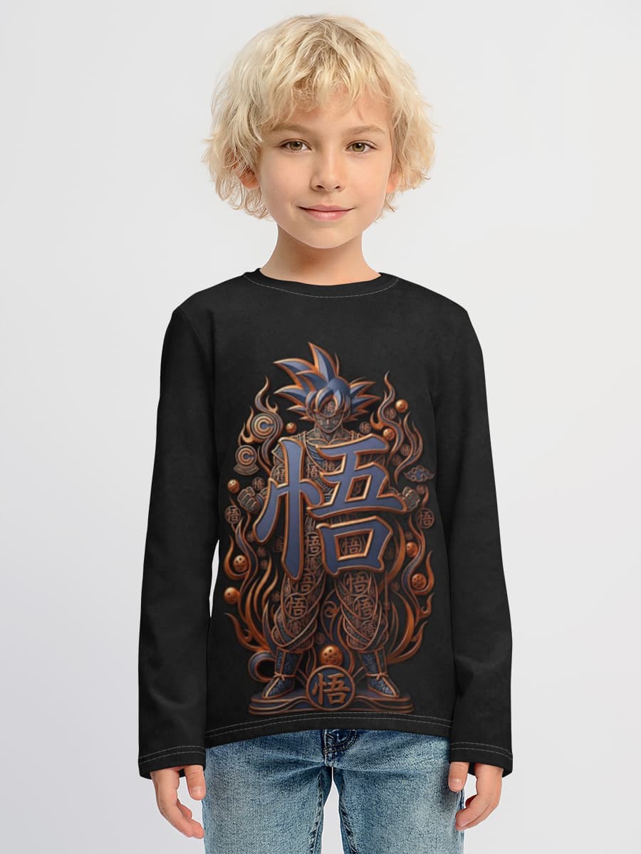 Children's cotton long sleeve shirt