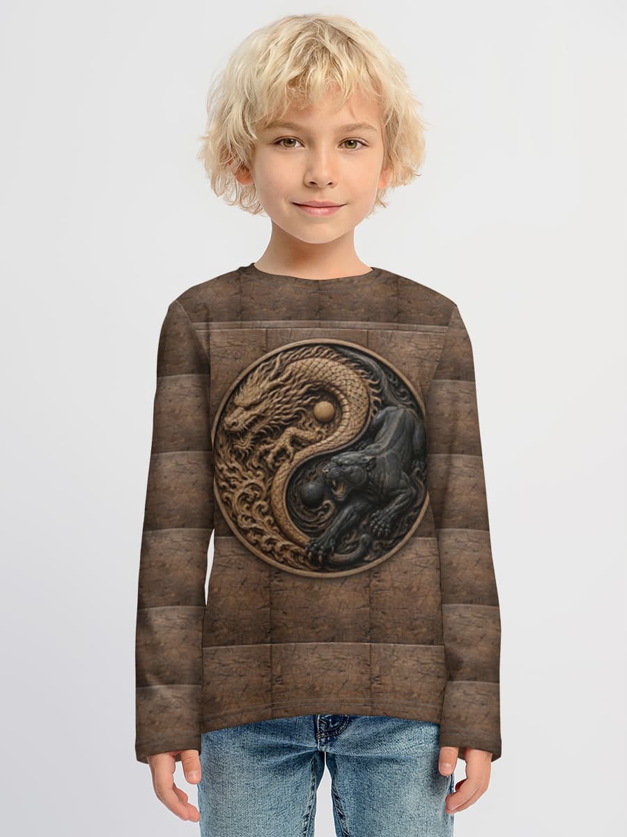 Children's cotton long sleeve shirt