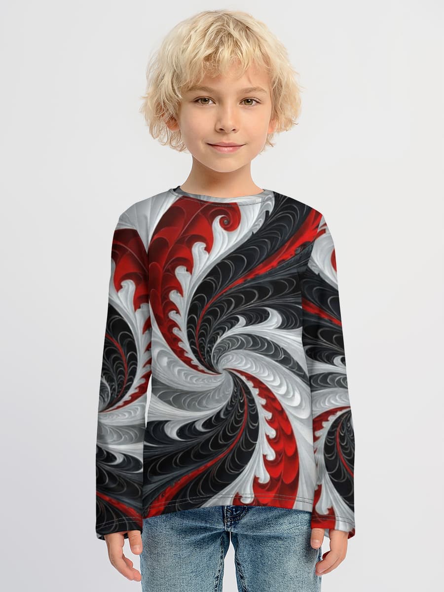 Children's cotton long sleeve shirt