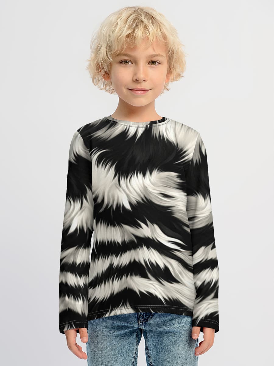 Children's cotton long sleeve shirt