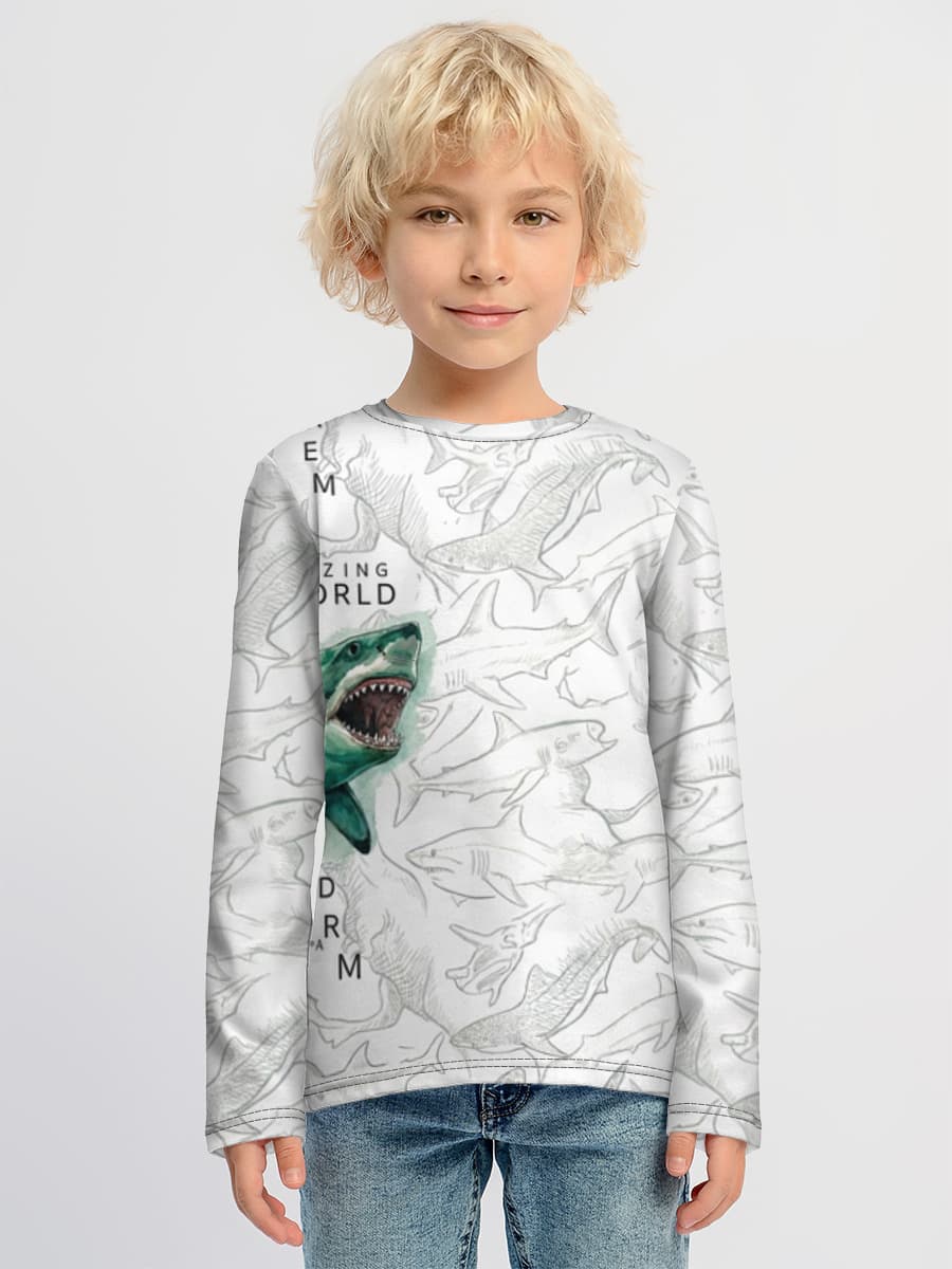 Children's cotton long sleeve shirt