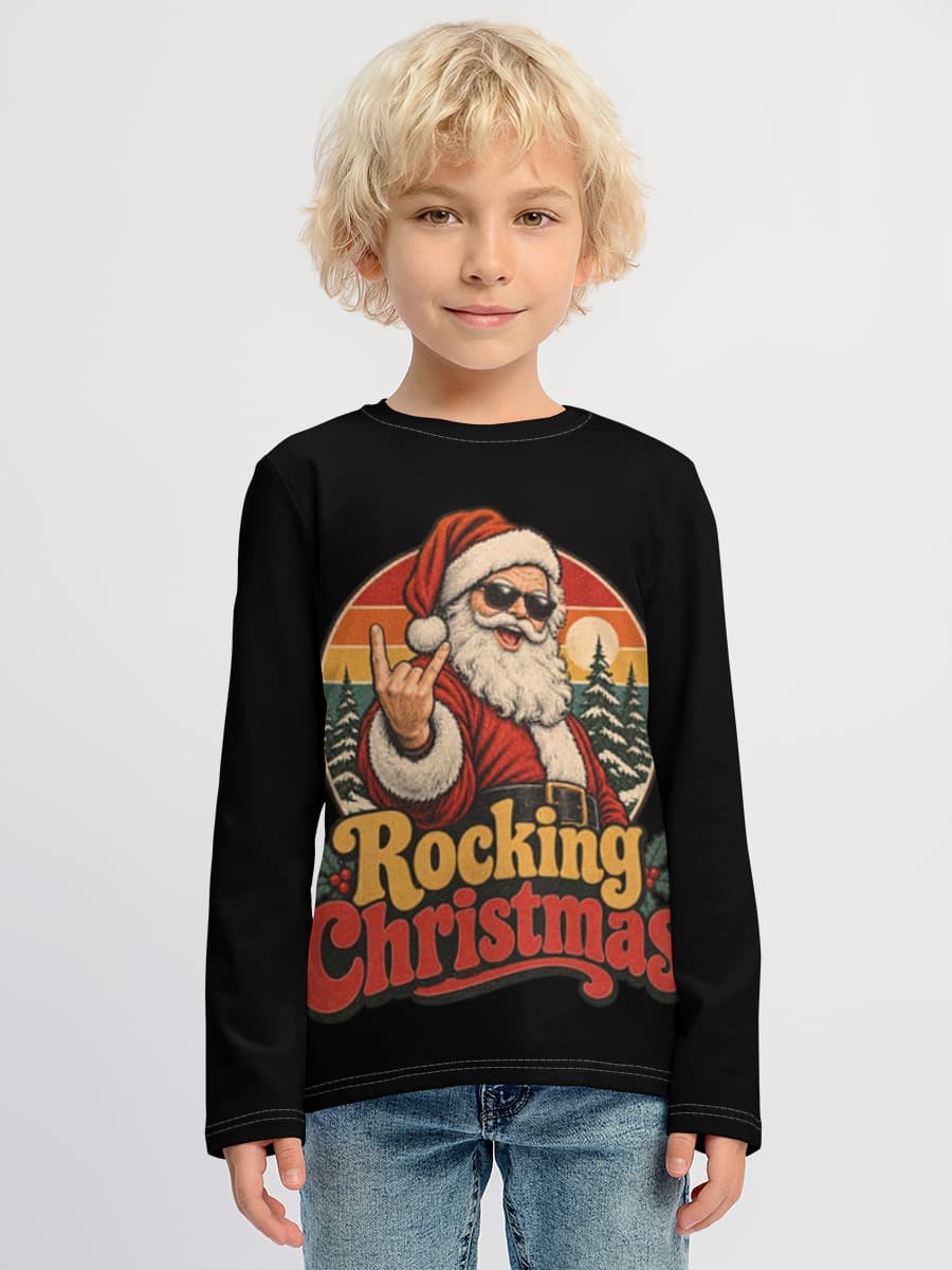 Baumwoll-Langarmshirt Jungen