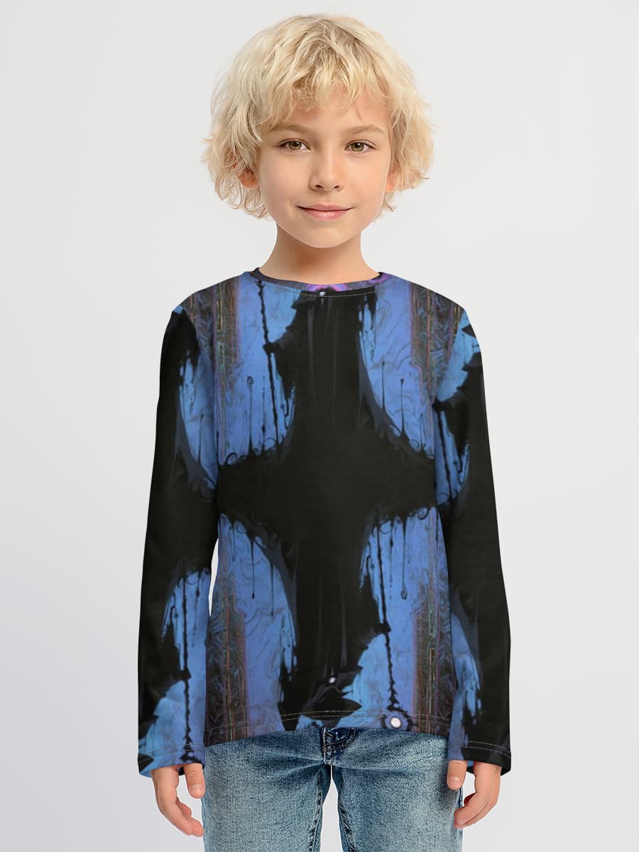 Children's cotton long sleeve shirt