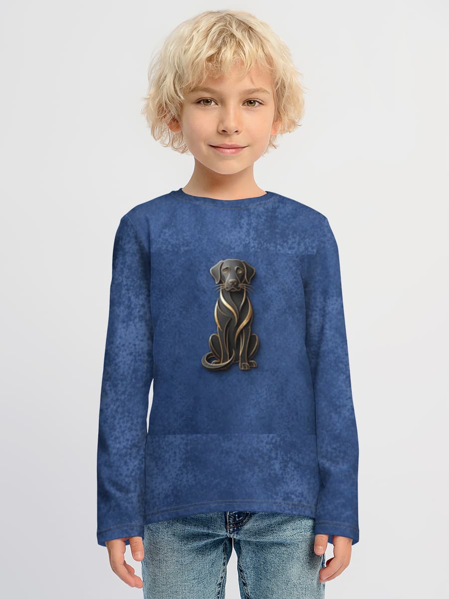 Children's cotton long sleeve shirt