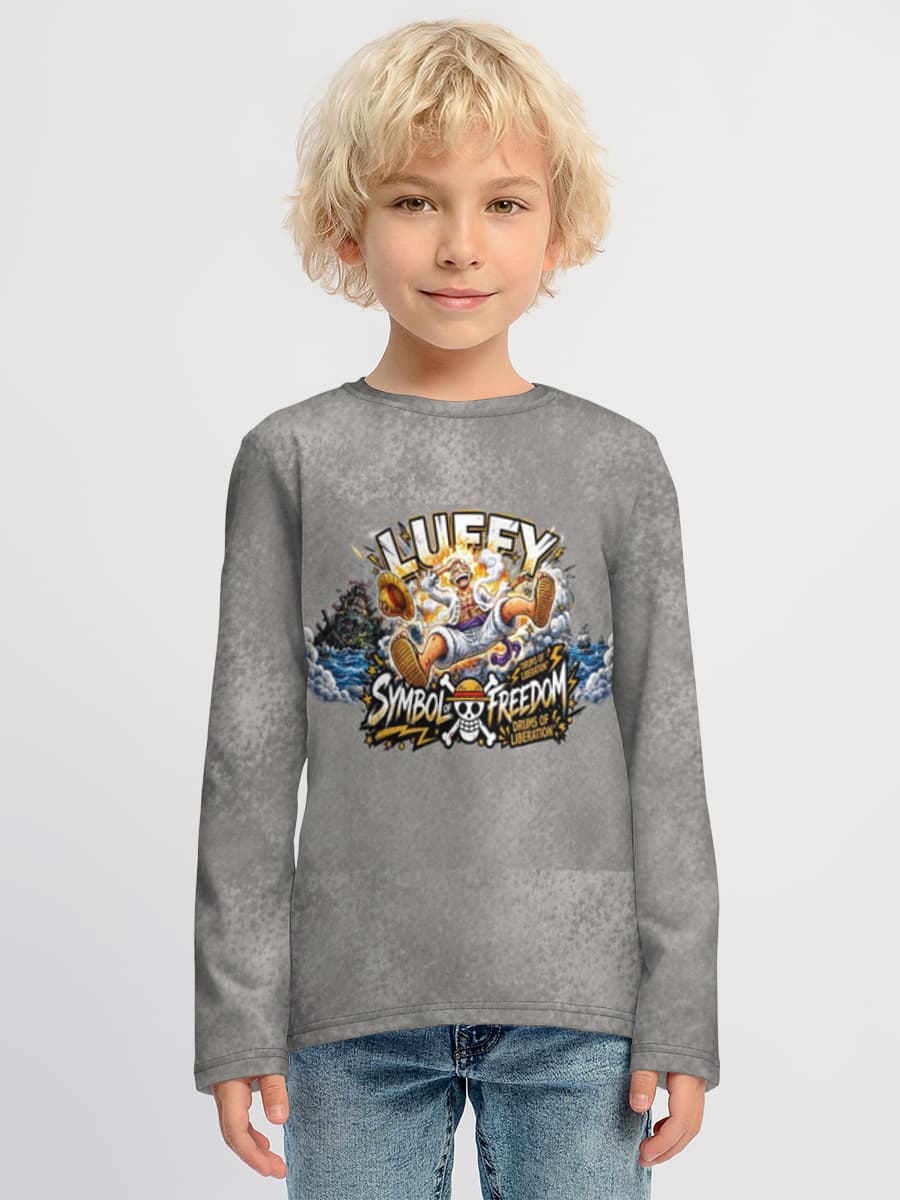 Children's cotton long sleeve shirt
