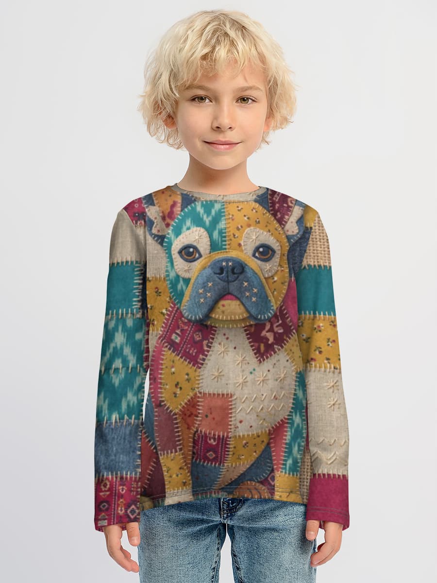 Children's cotton long sleeve shirt