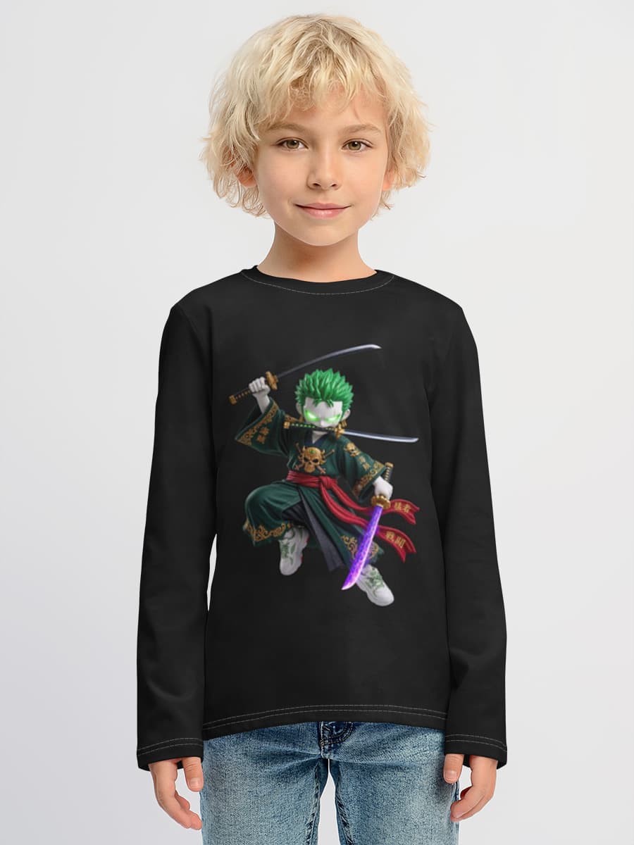 Baumwoll-Langarmshirt Jungen
