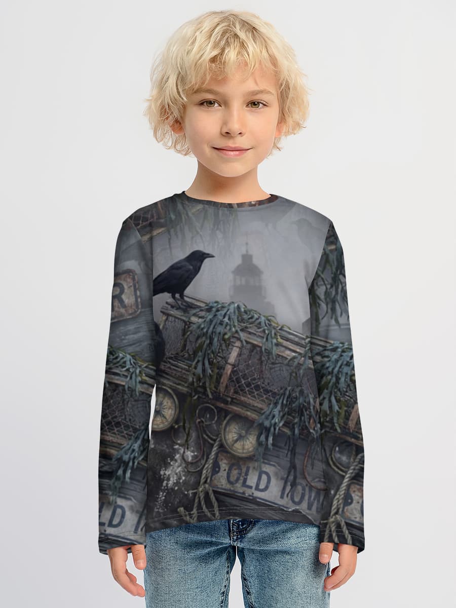 Children's cotton long sleeve shirt