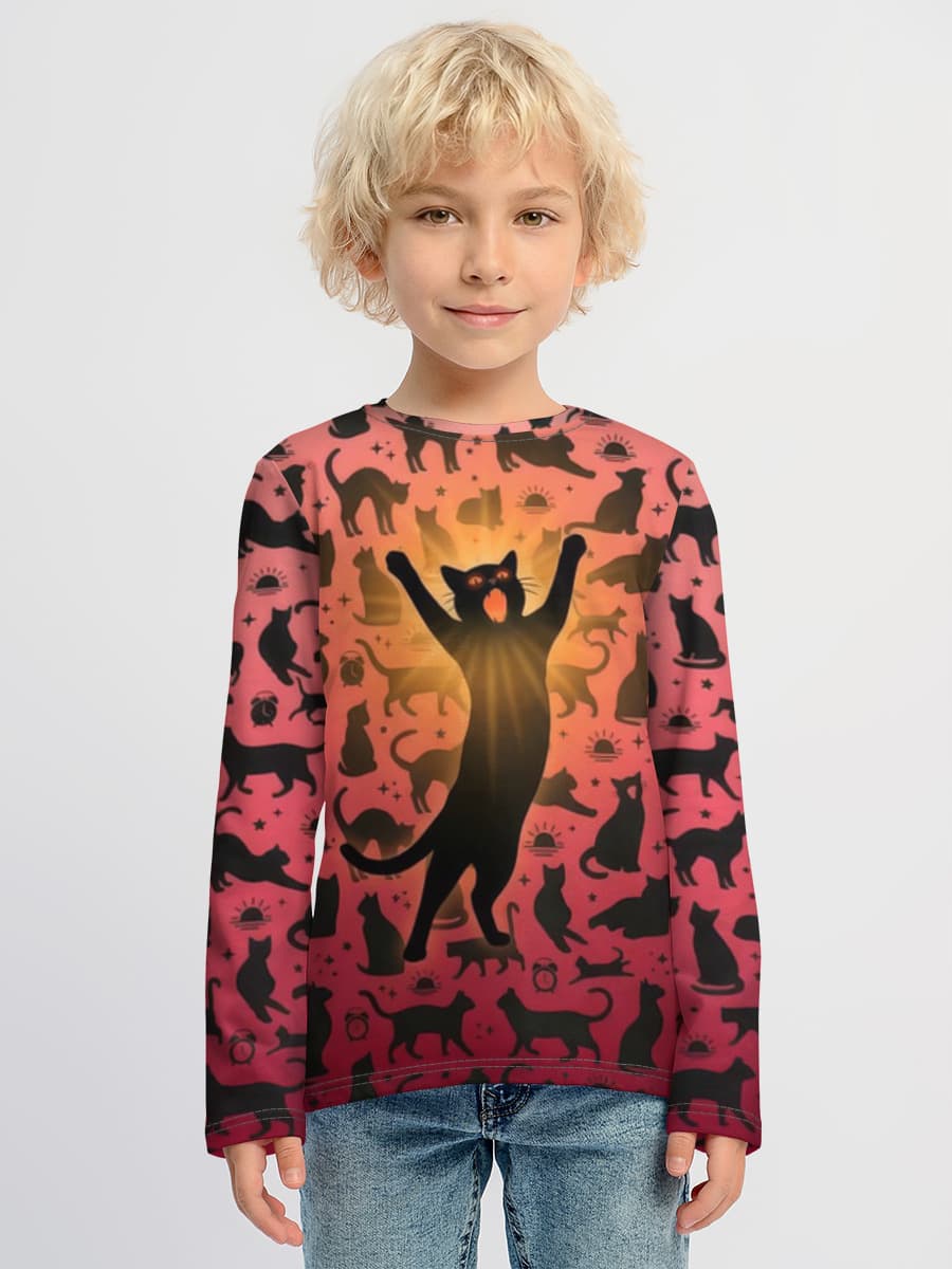 Children's cotton long sleeve shirt