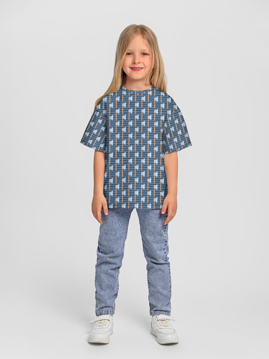 Camiseta Oversize de Algodón Niña