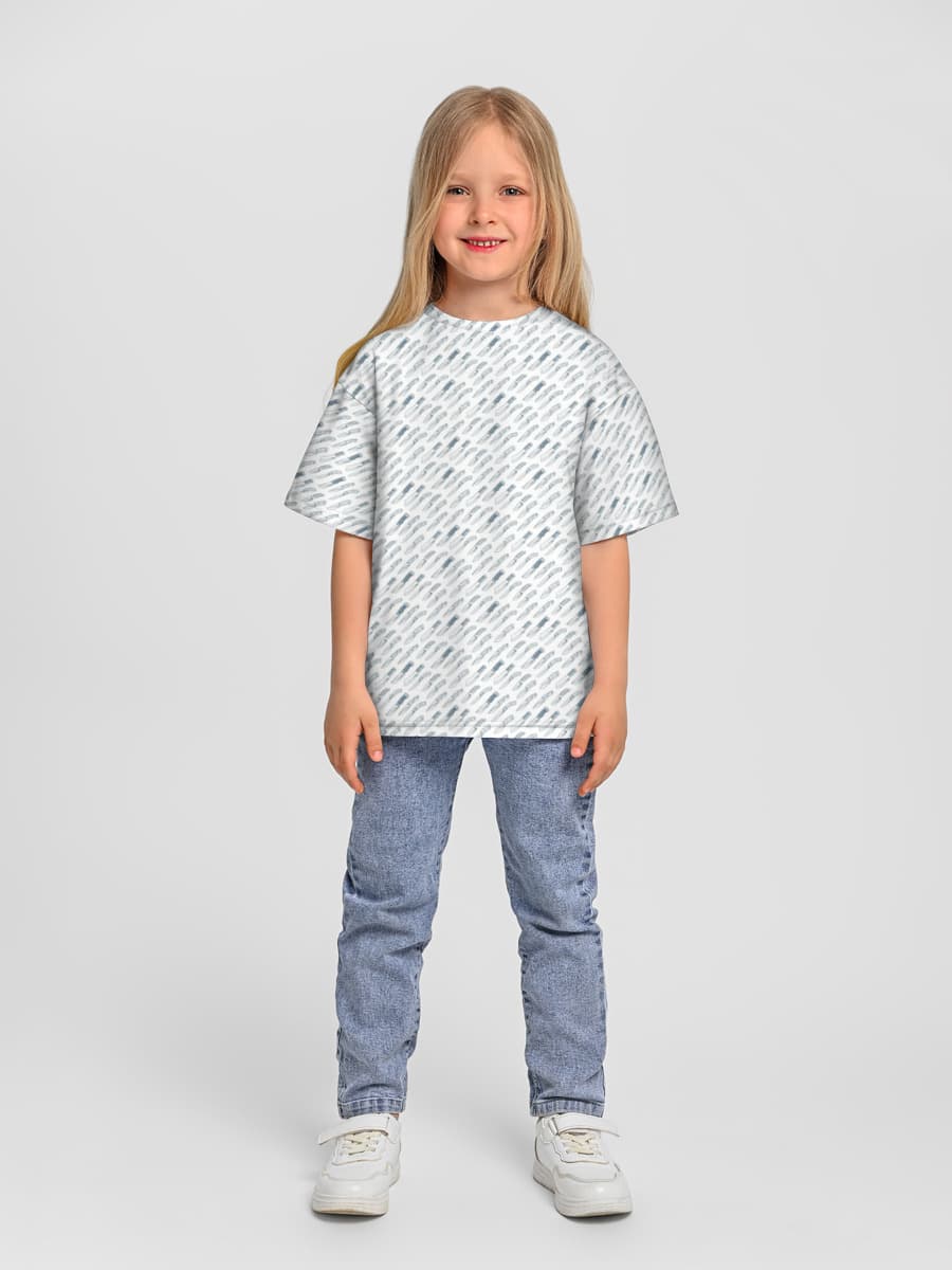 Camiseta Oversize de Algodón Niña