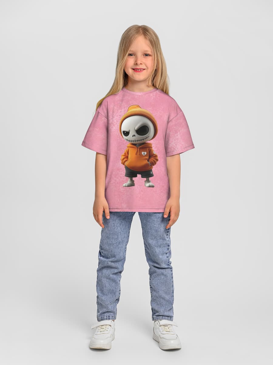 Camiseta Oversize de Algodón Niña