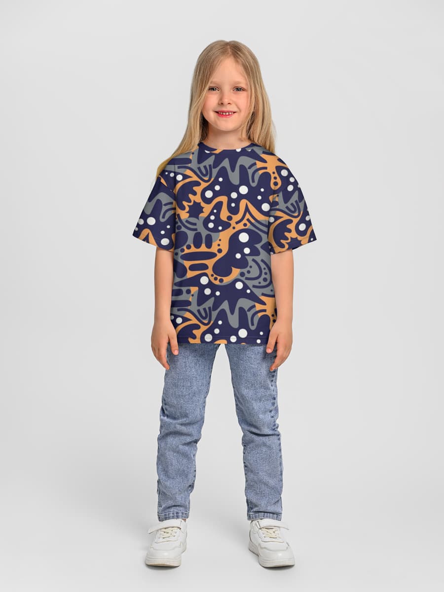 Oversized Baumwoll-T-Shirt Mädchen