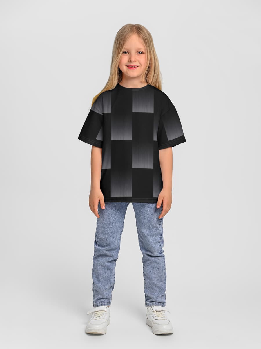 Camiseta infantil. De talla grande.