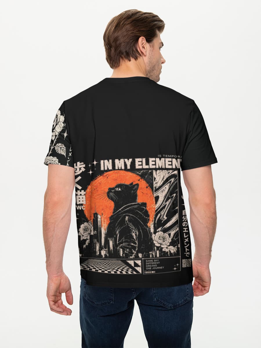 メンズ ベーシック コットンTシャツ