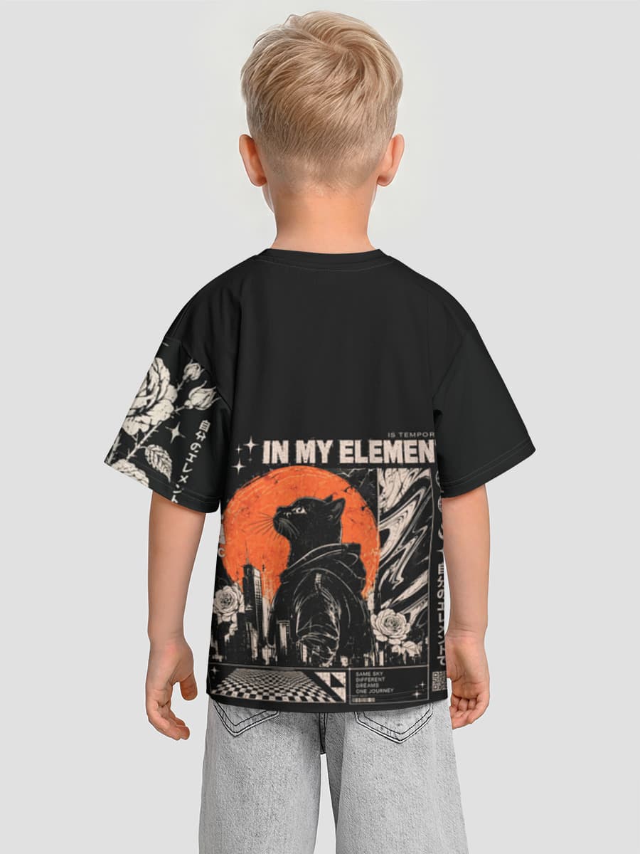 男の子 ビッグシルエット コットンTシャツ