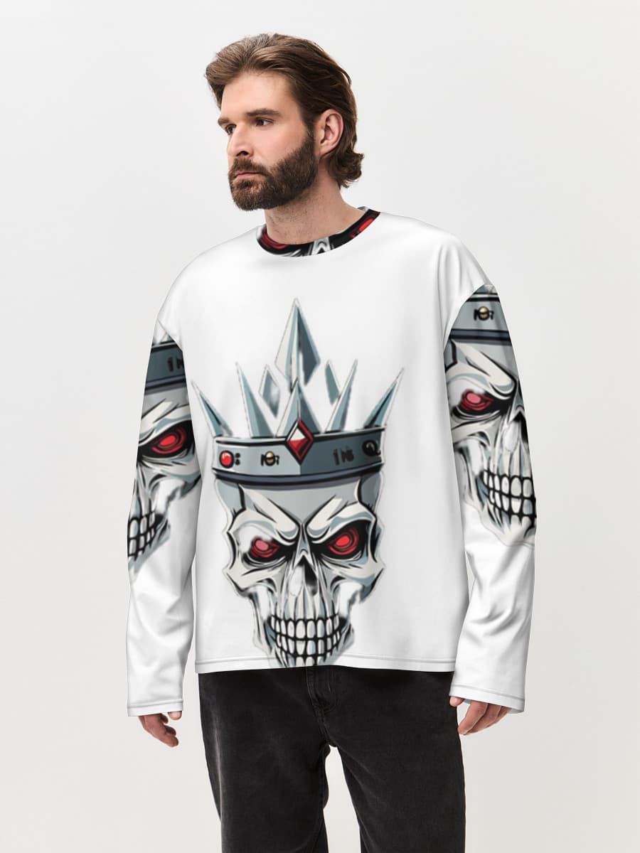 Men's oversized cotton long sleeve
